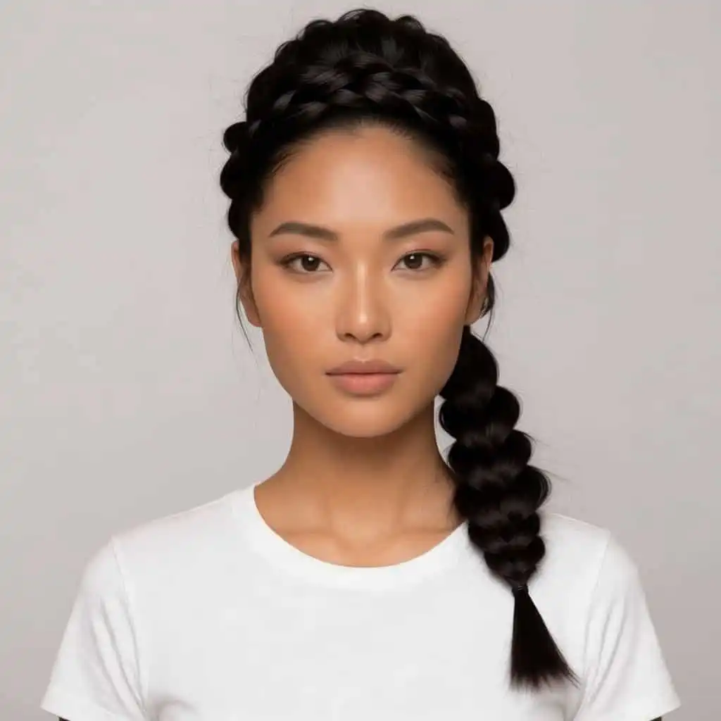 Hair style Twisted Half-Updo